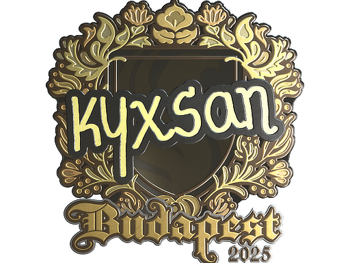 Sticker | kyxsan (Gold) | Budapest 2025 image