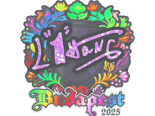 Sticker | L1haNg (Holo) | Budapest 2025 image