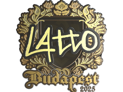 Sticker | latto (Gold) | Budapest 2025 image