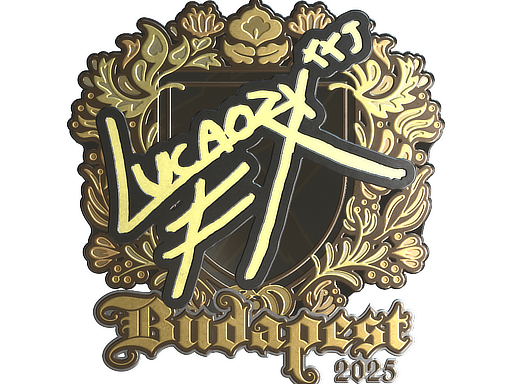 Sticker | Lucaozy (Gold) | Budapest 2025 image