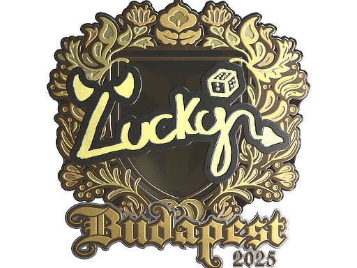 Sticker | Lucky (Gold) | Budapest 2025 image