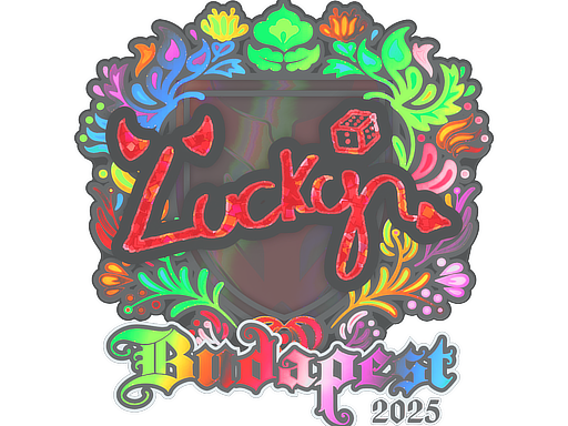 Sticker | Lucky (Holo) | Budapest 2025 image