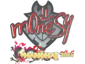 Sticker | m0NESY (Glitter) | Shanghai 2024 image