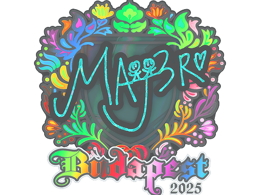 Sticker | MAJ3R (Holo) | Budapest 2025 image