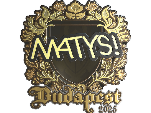 Sticker | MATYS (Gold) | Budapest 2025 image