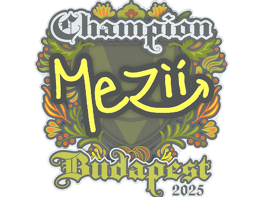 Sticker | mezii (Champion) | Budapest 2025 image