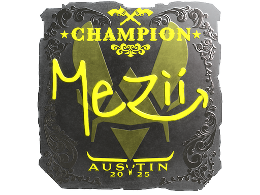 Sticker | mezii (Foil, Champion) | Austin 2025 image