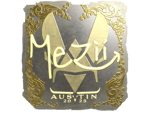 Sticker | mezii (Gold) | Austin 2025 image