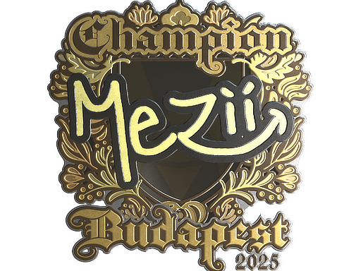 Sticker | mezii (Gold, Champion) | Budapest 2025 image