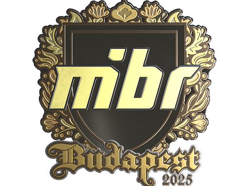 Sticker | MIBR (Gold) | Budapest 2025 image