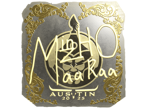 Sticker | mzinho (Gold) | Austin 2025 image