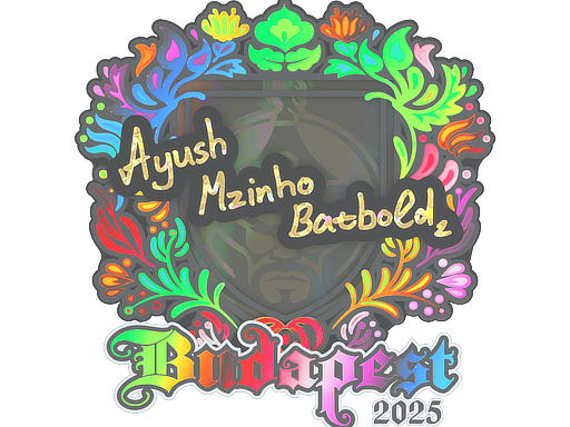 Sticker | mzinho (Holo) | Budapest 2025 image