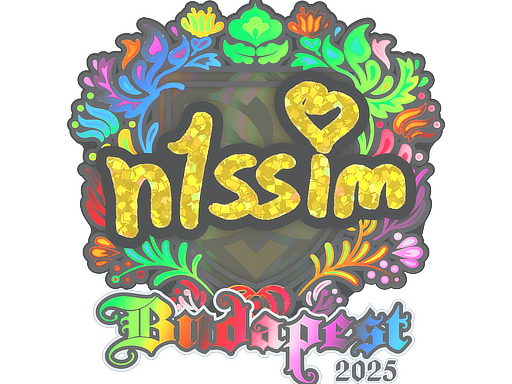 Sticker | n1ssim (Holo) | Budapest 2025 image