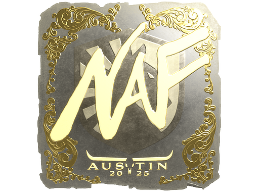 Sticker | NAF (Gold) | Austin 2025 image