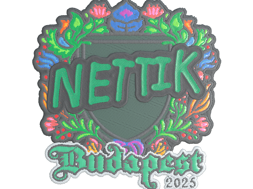 Sticker | nettik (Embroidered) | Budapest 2025 image