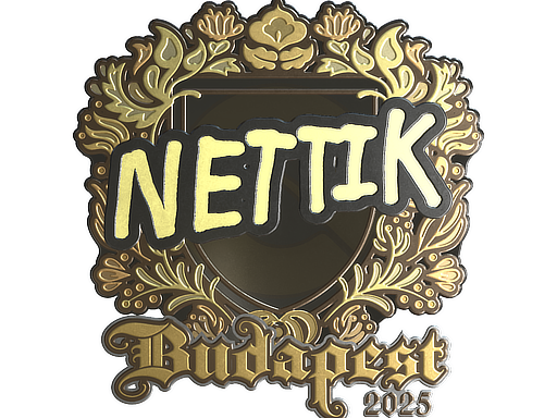 Sticker | nettik (Gold) | Budapest 2025 image
