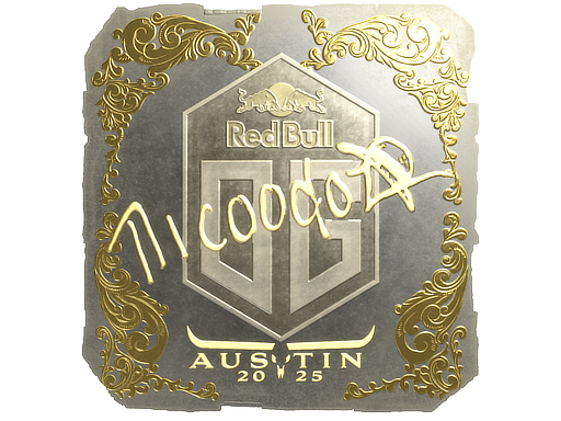 Sticker | nicoodoz (Gold) | Austin 2025 image
