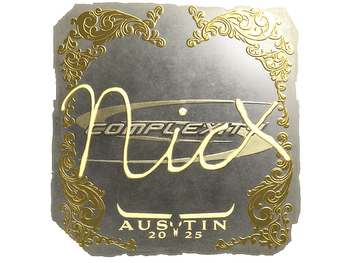 Sticker | nicx (Gold) | Austin 2025 image
