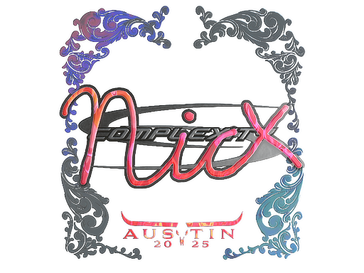 Sticker | nicx (Holo) | Austin 2025 image