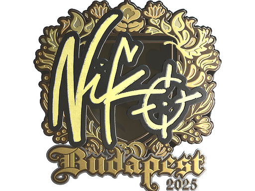 Sticker | NiKo (Gold) | Budapest 2025 image