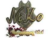 Sticker | NiKo (Gold) | Shanghai 2024 image