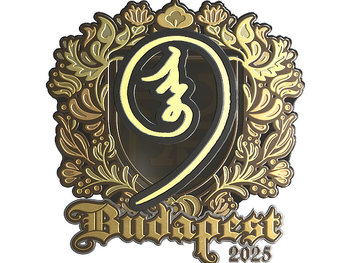 Sticker | nin9 (Gold) | Budapest 2025 image