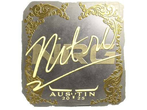 Sticker | nitr0 (Gold) | Austin 2025 image