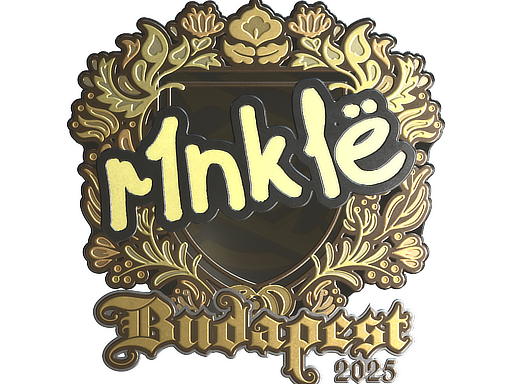Sticker | r1nkle (Gold) | Budapest 2025 image