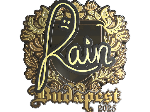 Sticker | rain (Gold) | Budapest 2025 image