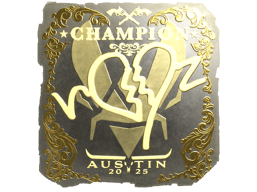 Sticker | ropz (Gold, Champion) | Austin 2025 image