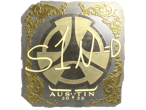 Sticker | s1n (Gold) | Austin 2025 image