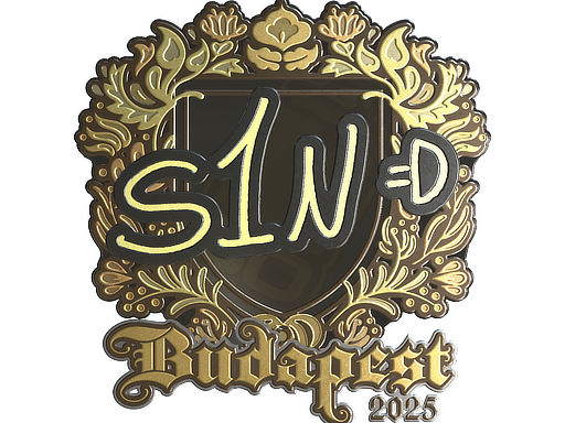 Sticker | s1n (Gold) | Budapest 2025 image
