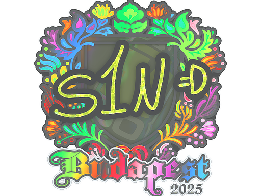 Sticker | s1n (Holo) | Budapest 2025 image