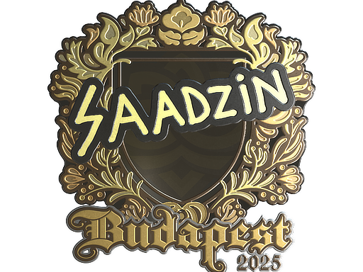Sticker | saadzin (Gold) | Budapest 2025 image