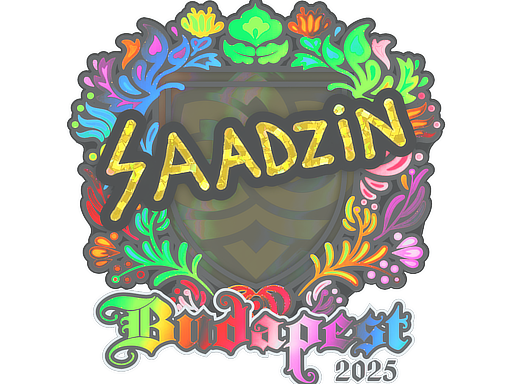 Sticker | saadzin (Holo) | Budapest 2025 image