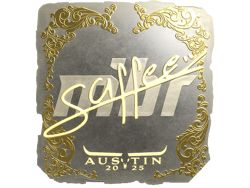 Sticker | saffee (Gold) | Austin 2025 image