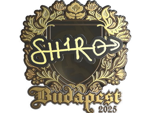 Sticker | sh1ro (Gold) | Budapest 2025 image