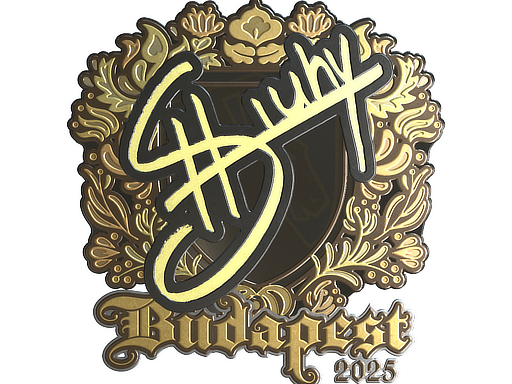 Sticker | siuhy (Gold) | Budapest 2025 image
