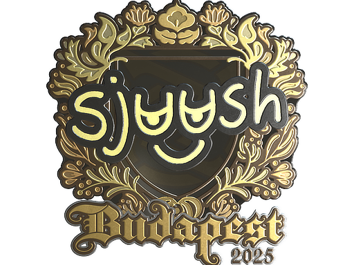 Sticker | sjuush (Gold) | Budapest 2025 image