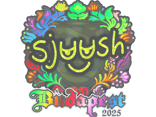 Sticker | sjuush (Holo) | Budapest 2025 image