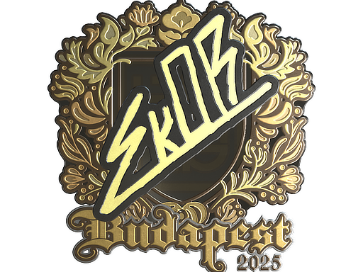 Sticker | sk0R (Gold) | Budapest 2025 image