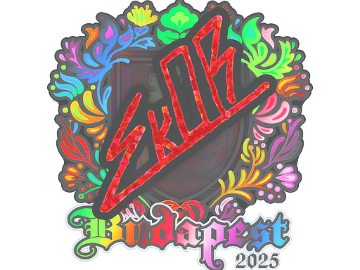 Sticker | sk0R (Holo) | Budapest 2025 image
