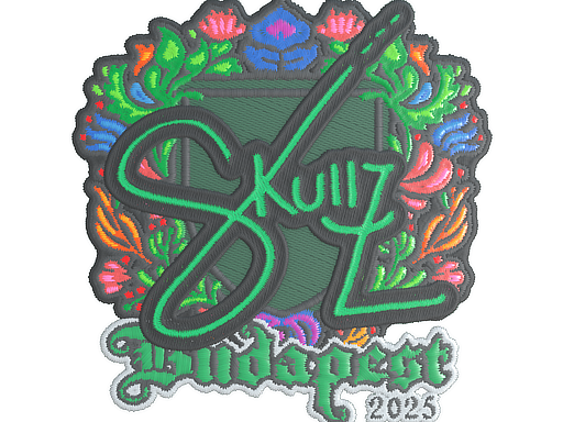 Sticker | skullz (Embroidered) | Budapest 2025 image