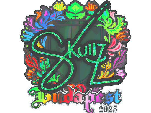 Sticker | skullz (Holo) | Budapest 2025 image