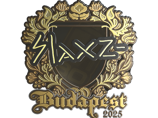 Sticker | slaxz- (Gold) | Budapest 2025 image