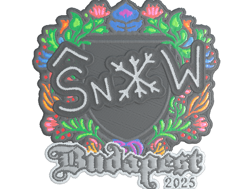 Sticker | snow (Embroidered) | Budapest 2025 image
