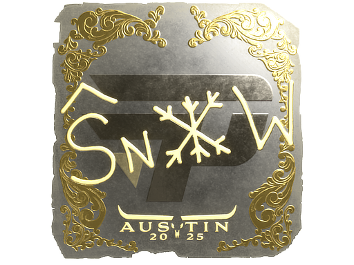 Sticker | snow (Gold) | Austin 2025 image