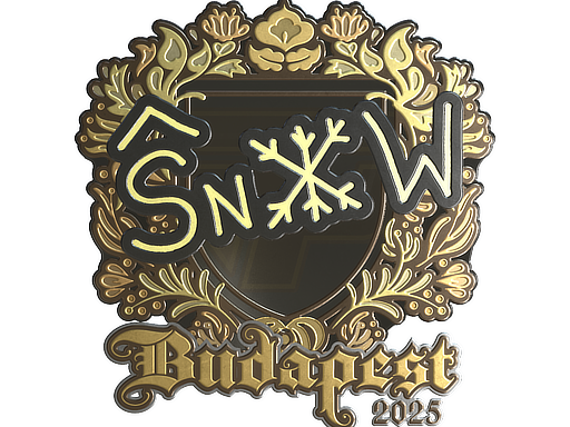 Sticker | snow (Gold) | Budapest 2025 image