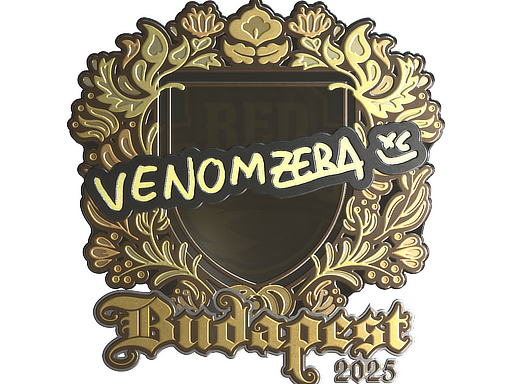 Sticker | venomzera (Gold) | Budapest 2025 image