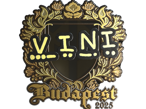 Sticker | VINI (Gold) | Budapest 2025 image
